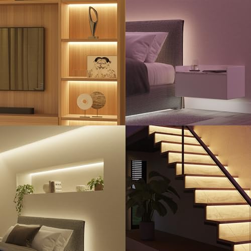 Philips Hue Bluetooth Smart Lightstrip Plus 1m/3ft Extension (No Plug), (Voice Compatible with Amazon Alexa, Apple Homekit and Google Home), White