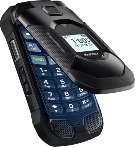 KYOCERA DuraXA Equip E4831 | Unlocked | 2/16GB | (Camera) | Waterproof, Drop Proof, and HazLoc Certified | Rugged Flip Phone