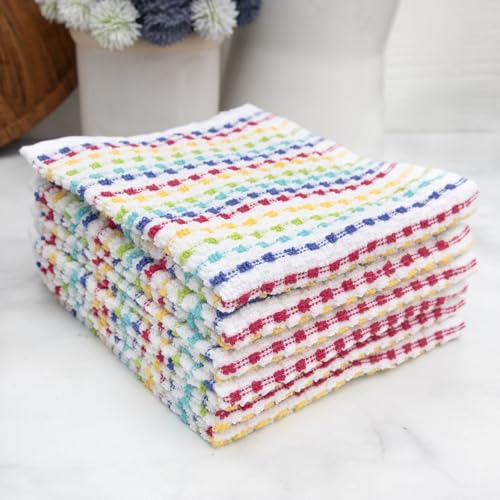 Ritz Pebble Bar Mop, Holiday Red-Green, 4 Towel Set