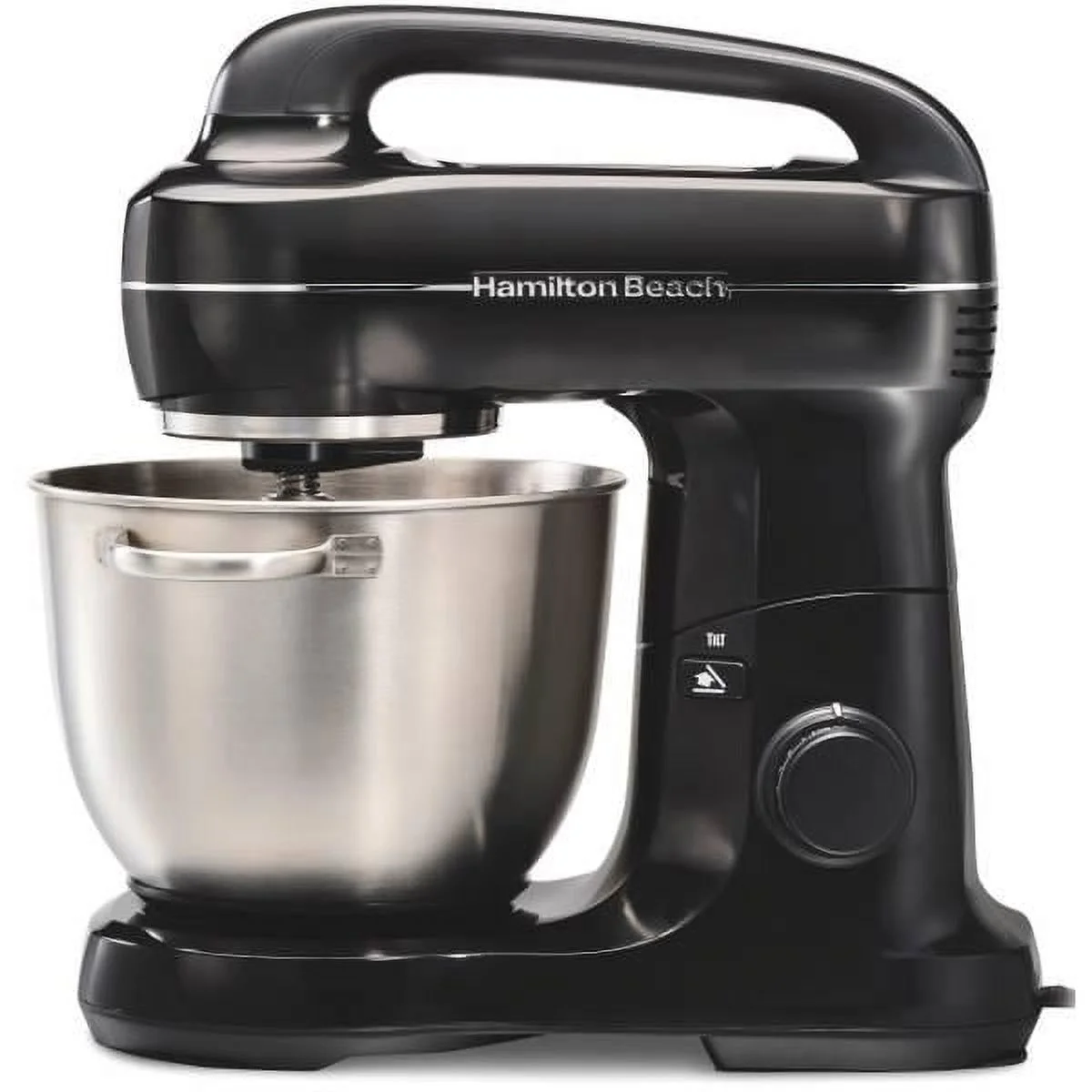 Hamilton Beach 4 Qt 7-Speed Stand Mixer, Stainless Steel Bowl