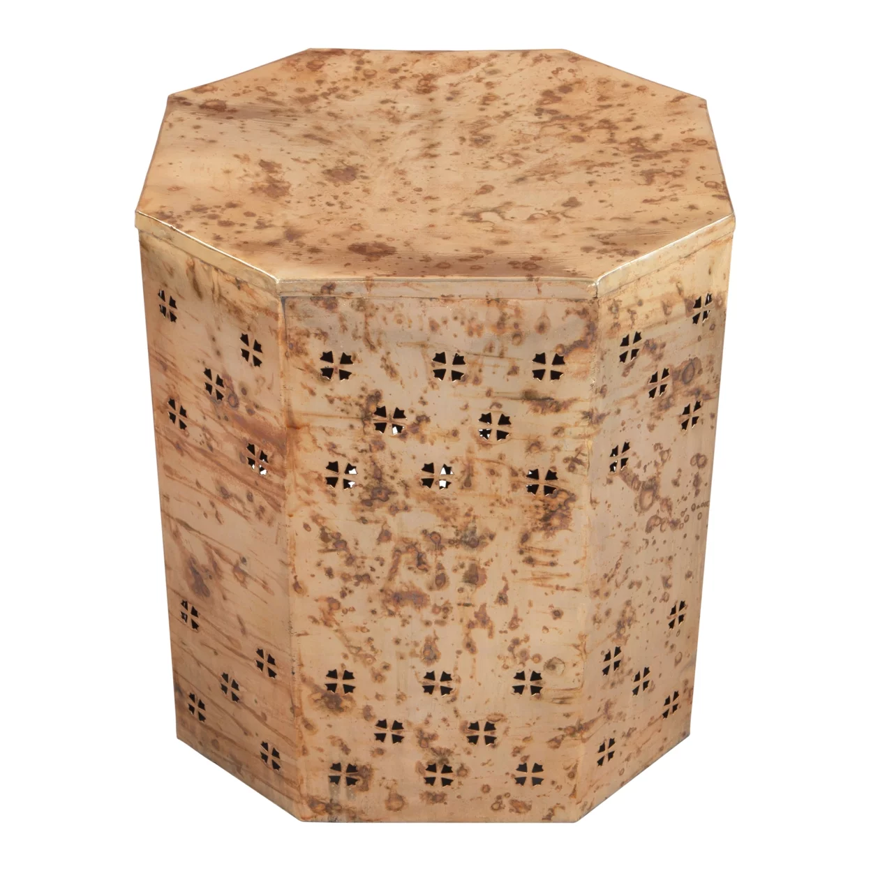 Jane Side Table Antique Copper