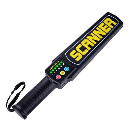 Handheld Metal Detector Wand Rechargeable, Security Wand, for Safety Inspection, Scanning All Metal Products (with Built-in Battery)