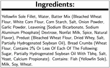 New Wave Kaptains Ketch Breaded Flounder Fillet, 4 to 5 Ounce - 18 per case.