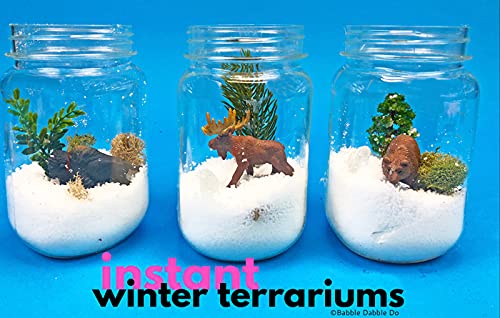 20 Packs of Instant Snow Polymer Powder: Create 80 Cups of Winter Magic with Fake Snow Fun!