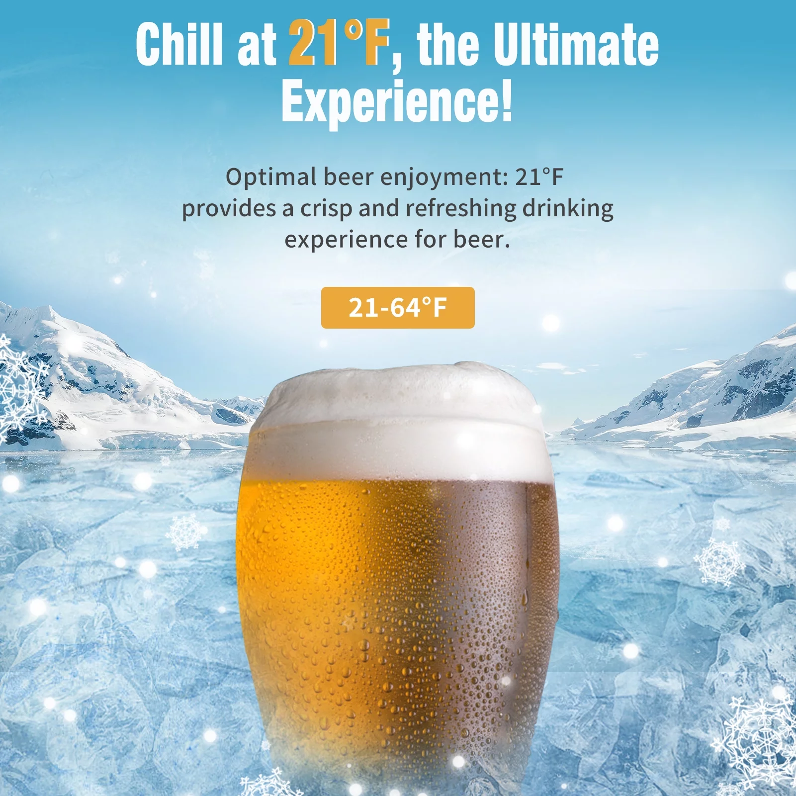 JINJUNYE Beverage Refrigerator and Cooler, Cools to 21°F 115 Can 3 Cu.ft Beverage Fridge, Mini Fridge Freestanding For Bee Wine Soda Juice Cooler Drinks, for Bar, Bedroom, Bar Office