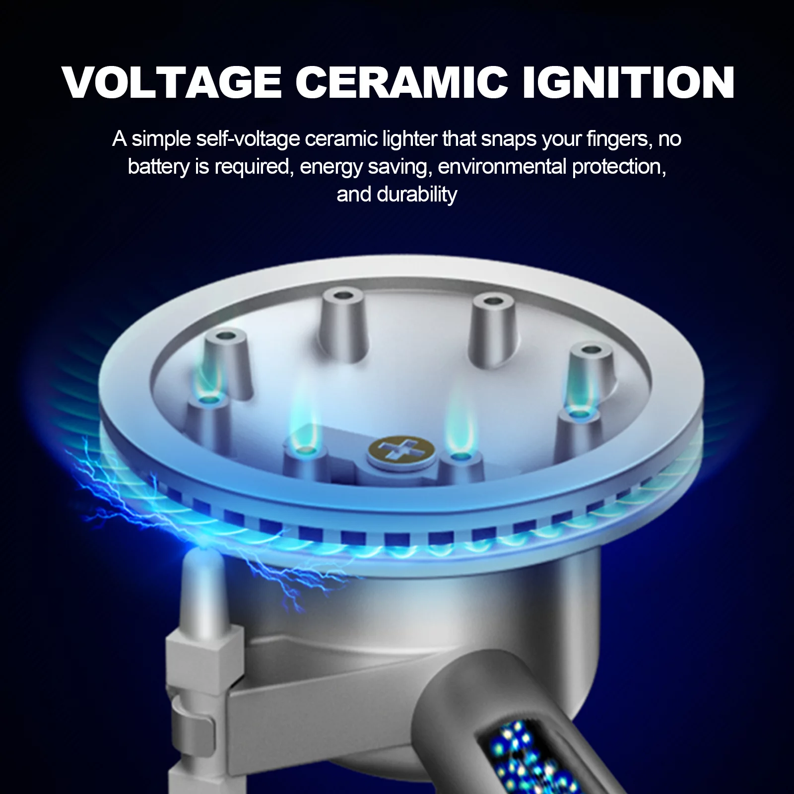 Wobythan Camping Stove with Carrying Case Portable Propane or Butane StoveAutomatic Ignition Indoor Outdoor Cooking Camp Stove for Picnics Hiking Fishing BBQ