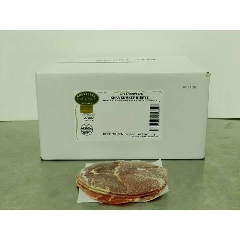 Stehouwers Shaved Beef Ribeye, 4 Ounce -- 36 per case.