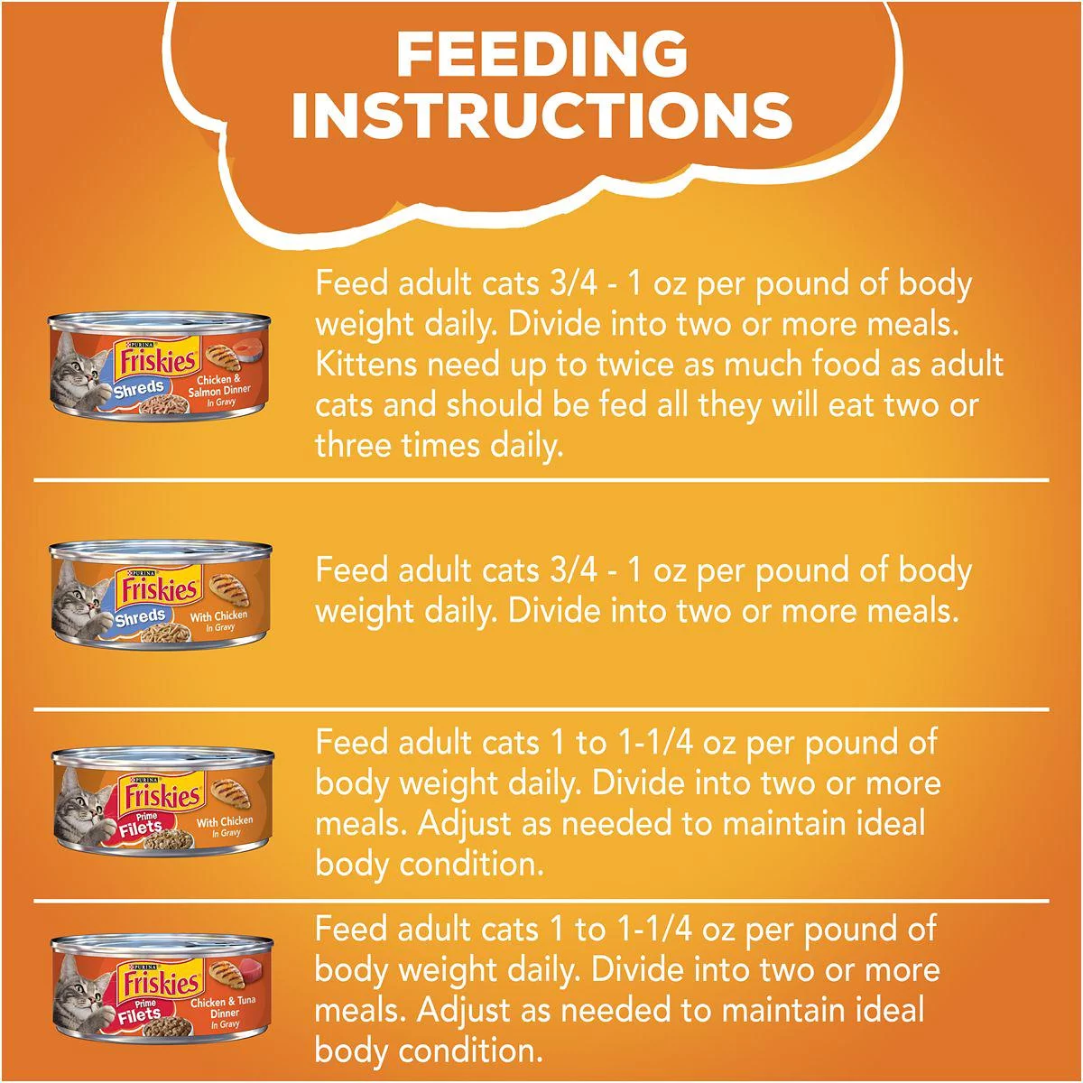 Friskies Chicken Lover's Prime Filets Adult Chicken, Tuna and Salmon in Gravy Wet Cat Food Variety Pack, 5.5 oz. Can, Pack of 32
