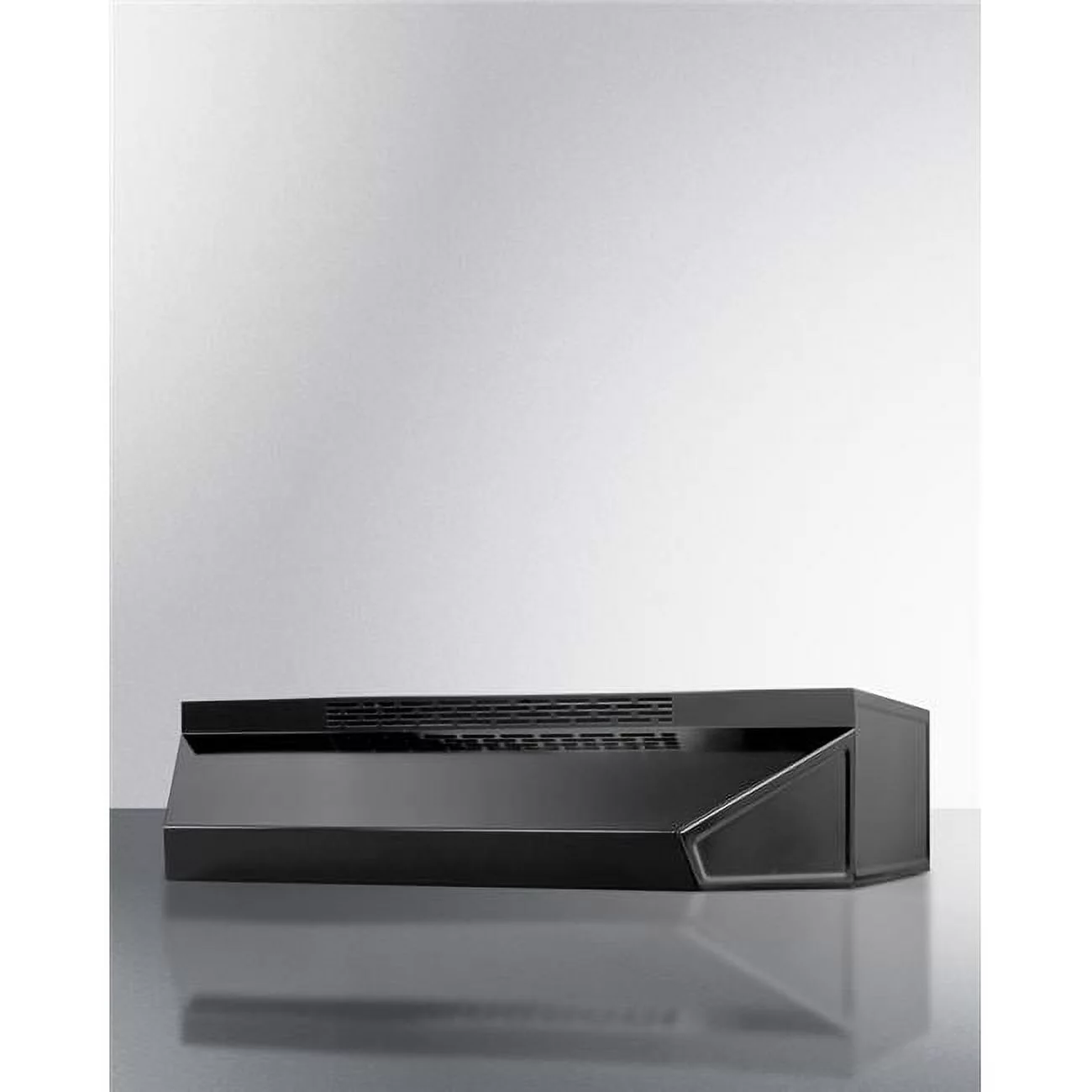 30 in. Wide ADA Compliant Ductless Range Hood in Black Finish with Remote Wall Switch