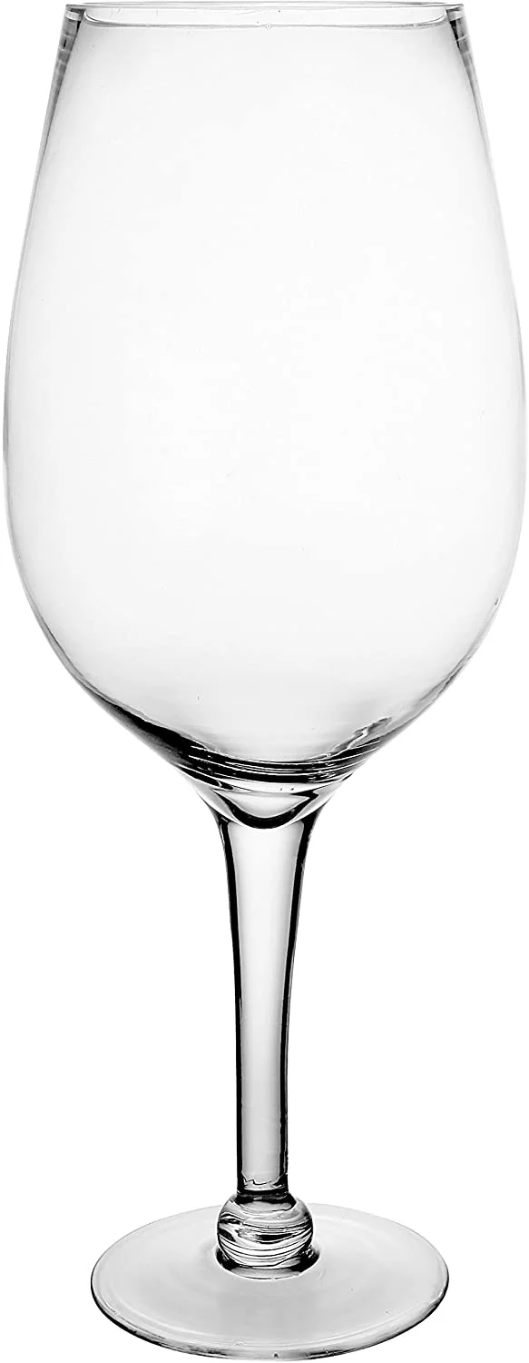 MyGift 20-Inch Giant Clear Wine Glass Novelty Stemware/Champagne Magnum Chiller/Fish Bowl