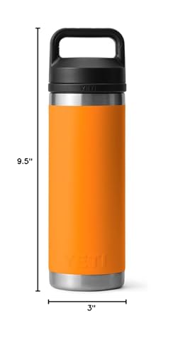 YETI Rambler 18 oz Bottle, Vacuum Insulated, Stainless Steel with Chug Cap, Sandstone Pink