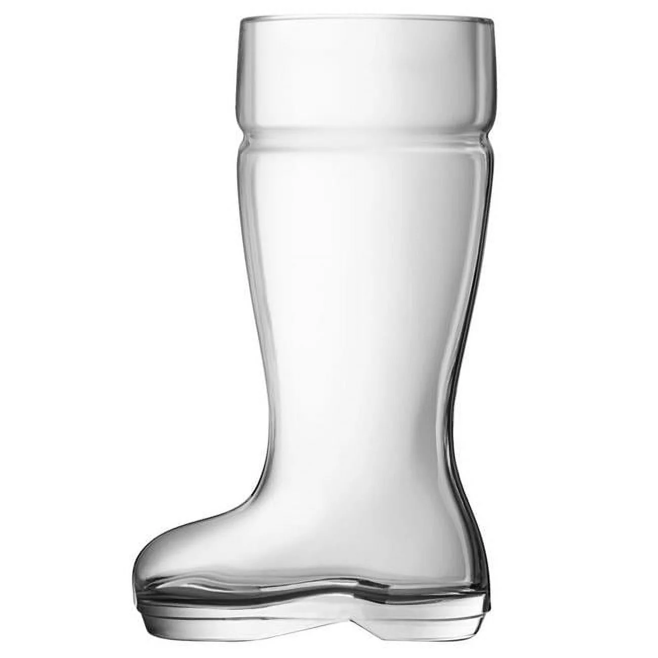 Final Touch 6058260 9.8 in. Boot Beer Glass, Clear