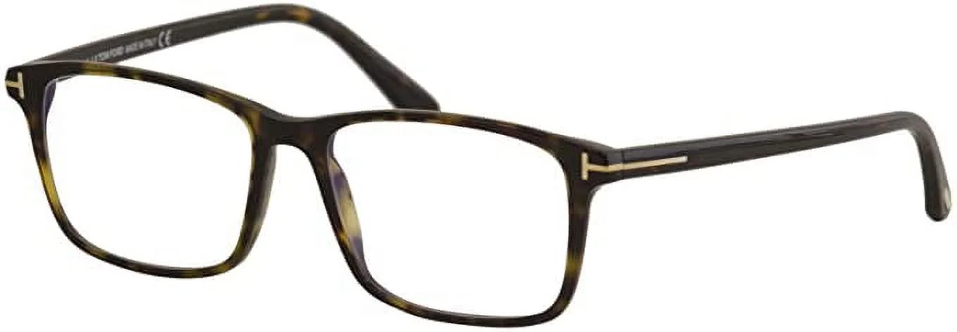 Tom Ford FT5584-B 056 Havana Clear Lens Plastic 54 mm Men's Eyeglasses