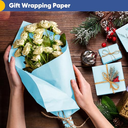 Vanhench Black Wrapping Paper, 17.5