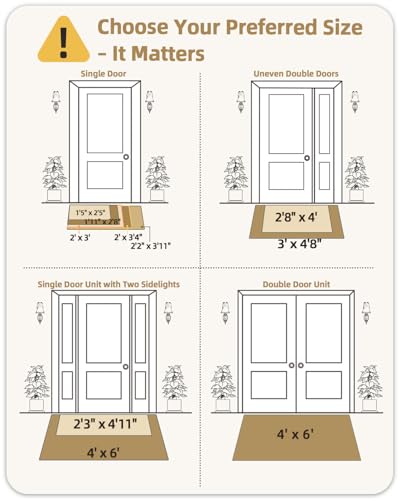Color&Geometry Front Door Mat Indoor 17