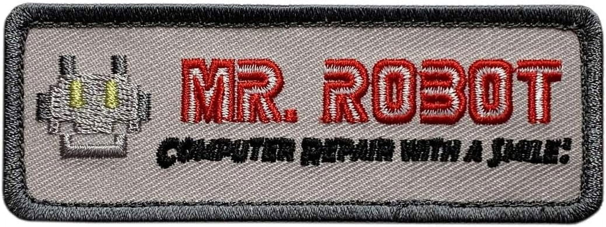 MR Robot Fsociety Computer Repair Smile Patch [Hook Fastener - MR6]