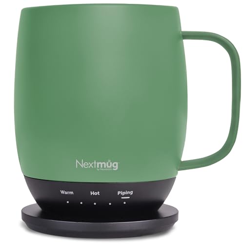 Nextmug - Temperature-Controlled, Self-Heating Coffee Mug (Black - 14 oz.)