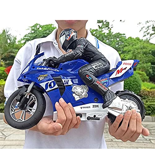 Remote Control Motorcycle, High Speed Self Balancing Single Wheel Stunt RC Motorcycle, 1/6 Scale 360° Rotating LED Flashlight Motorcycle Toys, Best Xmas Gift for Boys and Girls