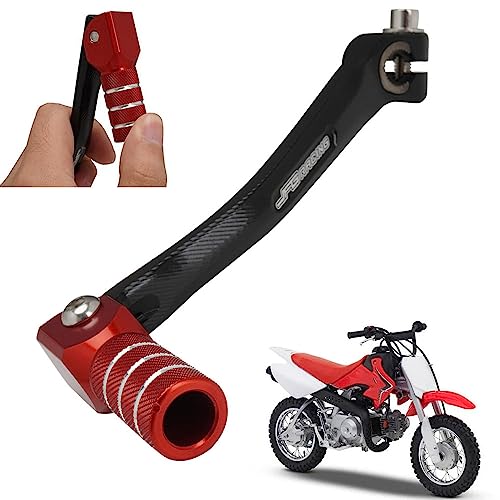 JFG RACING Motorcycle Folding Gear Shifter Shift Lever Pedal CNC Universal for CRF CR XR 50cc - 125cc RM KX KLX TTR PW SSR Apollo TAO TAO SDG Dirt Pit Bike Red