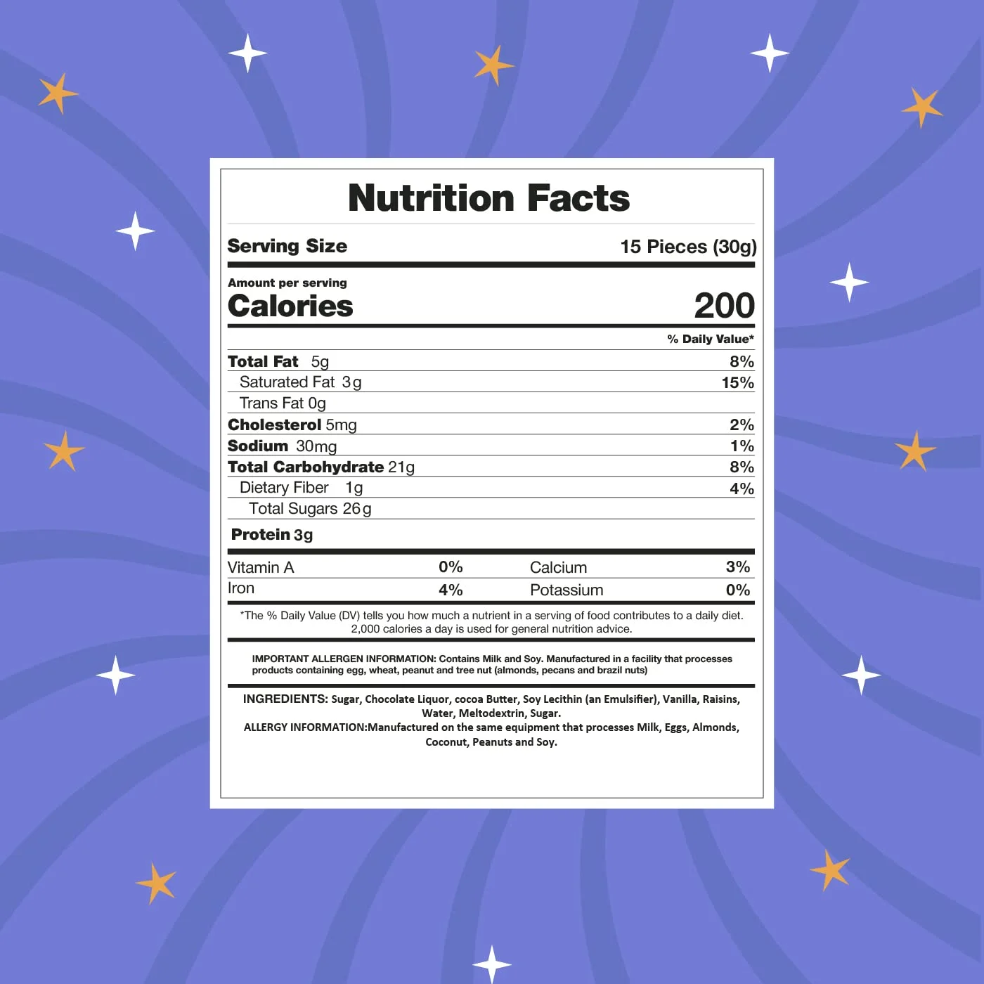 Dark Chocolate Covered Raisins Candy, Perfect Snack Candy (3 Pound Bag)