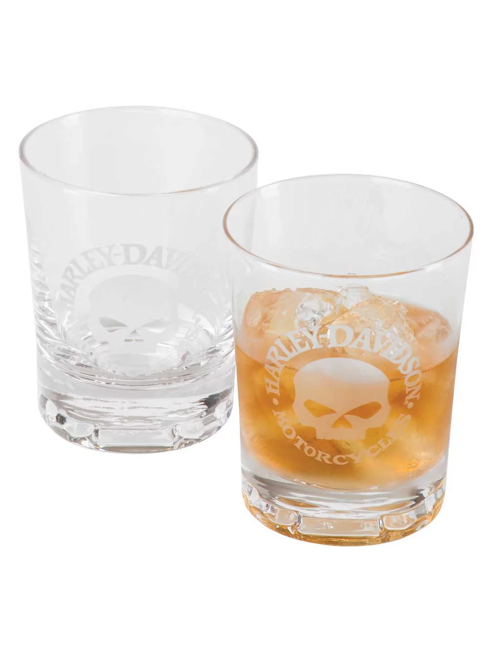 Harley-Davidson Willie G Skull Tumbler Set, Set of Two - 10 oz. HDL-18799, Harley Davidson