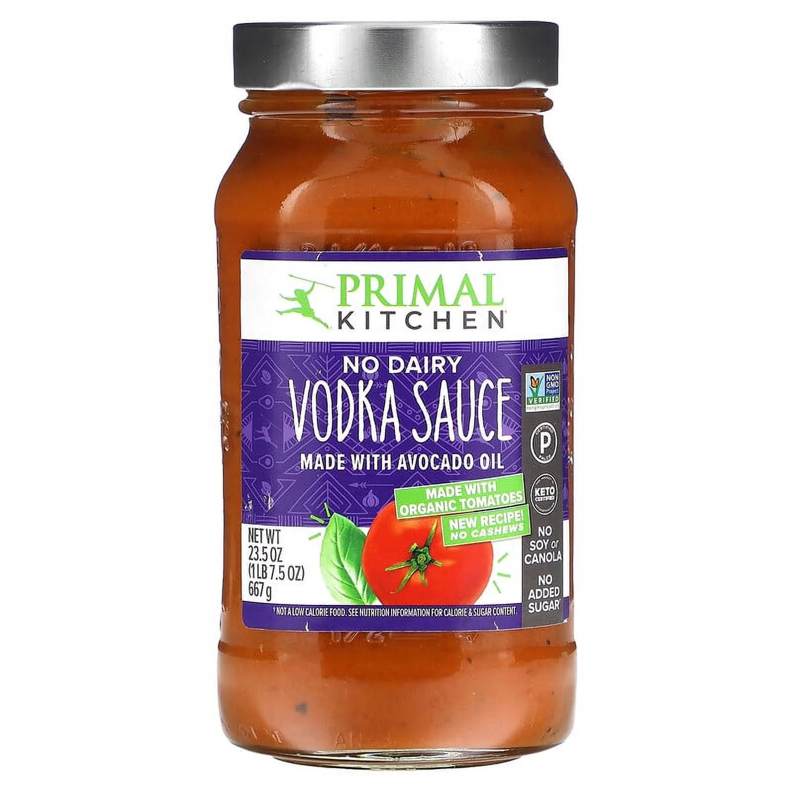 Primal Kitchen&nbsp;No Dairy Vodka Sauce - 23.5 oz Pack of 4
