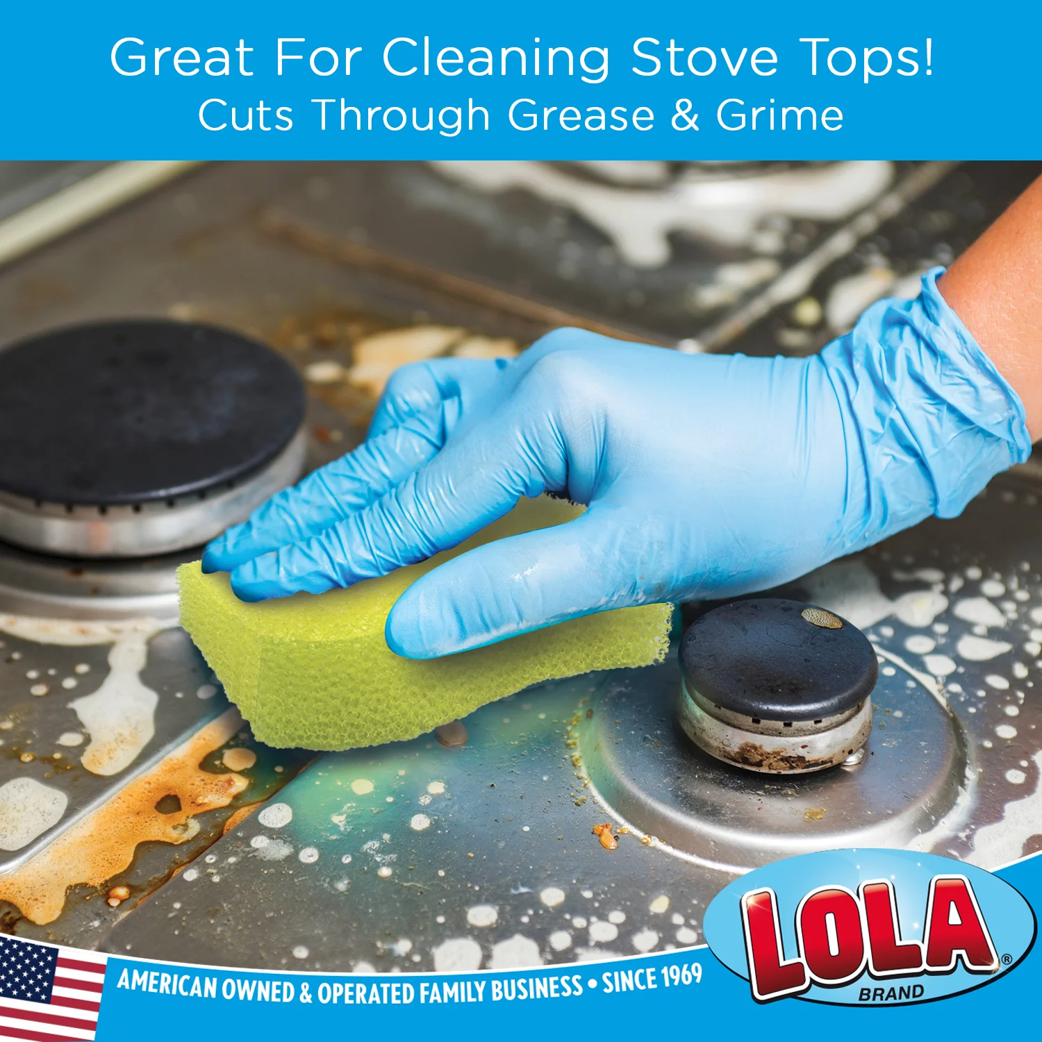 LOLA Scrub Boss, Multi-Use Cleaning Sponge, Reusable & Machine Washable - 9 CT