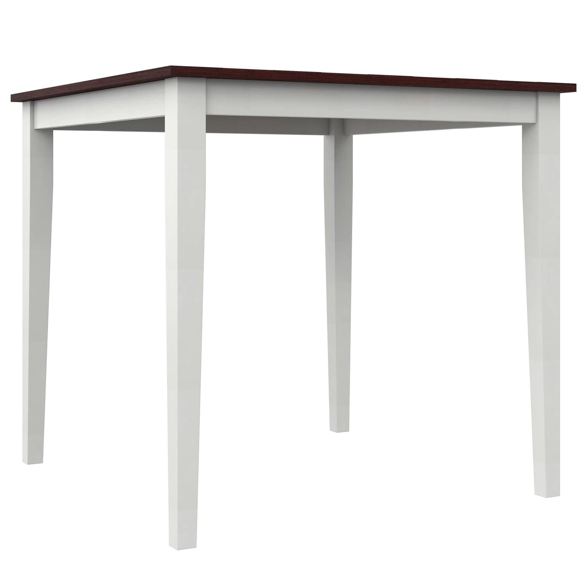 DHP Shiloh 5-Piece Counter Height Dining Set, Rustic Mahogany/White