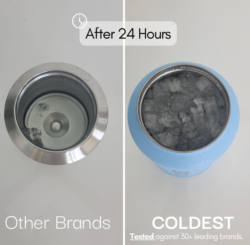 Coldest 40 oz Tumbler with Handle and Straw - 100% Spill Proof Tumbler with Straw (3 Lids) - Stainless Steel Insulated Leakproof Tumblers for Women & Men - Cup Holder Friendly - 36 oz (Atlantean Nova)