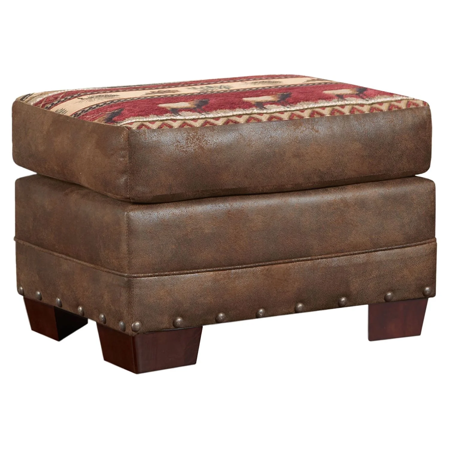 American Furniture Classics Sierra Lodge 4-piece Microfiber Sofa Set in Brown