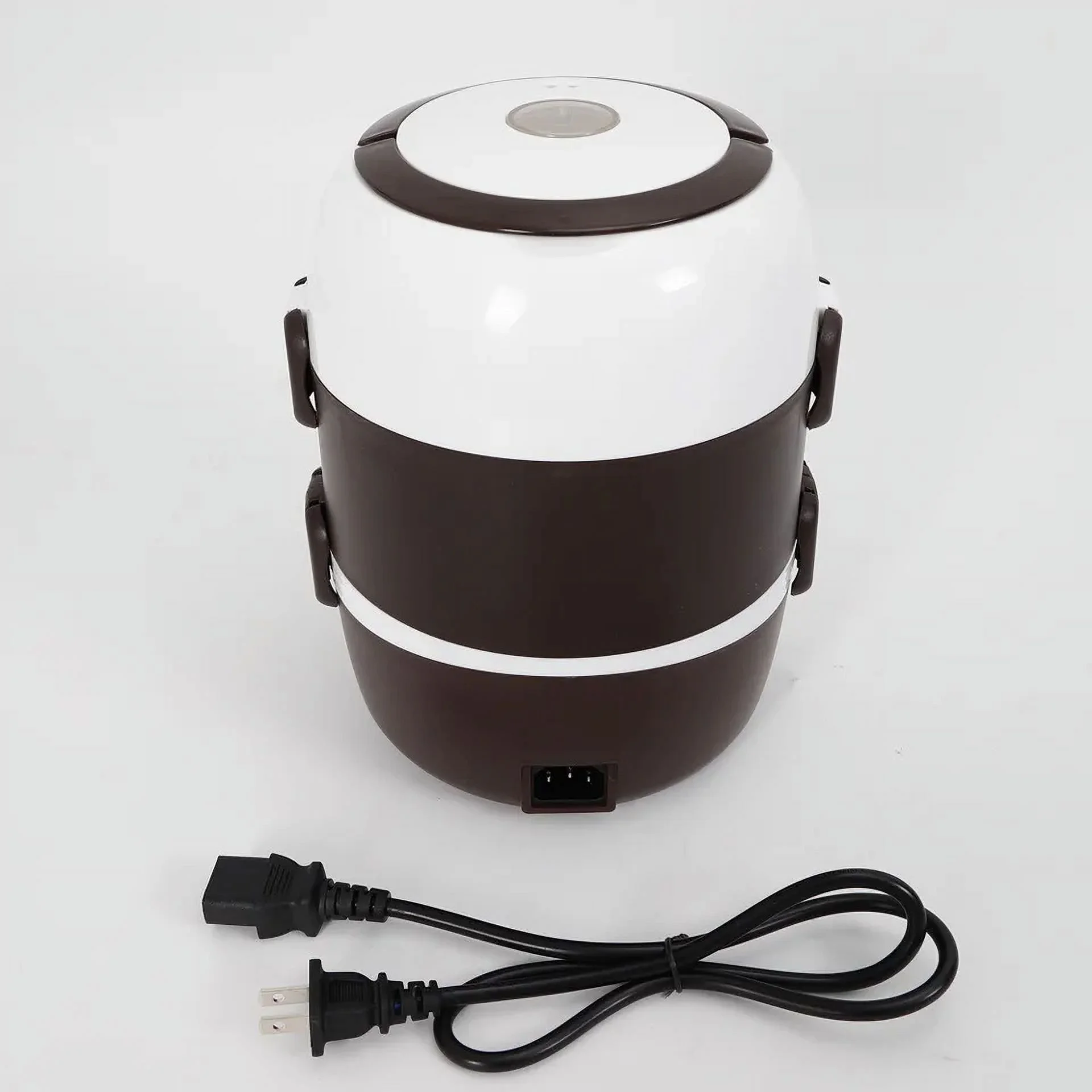 Portable Electric Lunch Box Food Heated Warmer Steamer Rice Cooker 3 Layers 2L