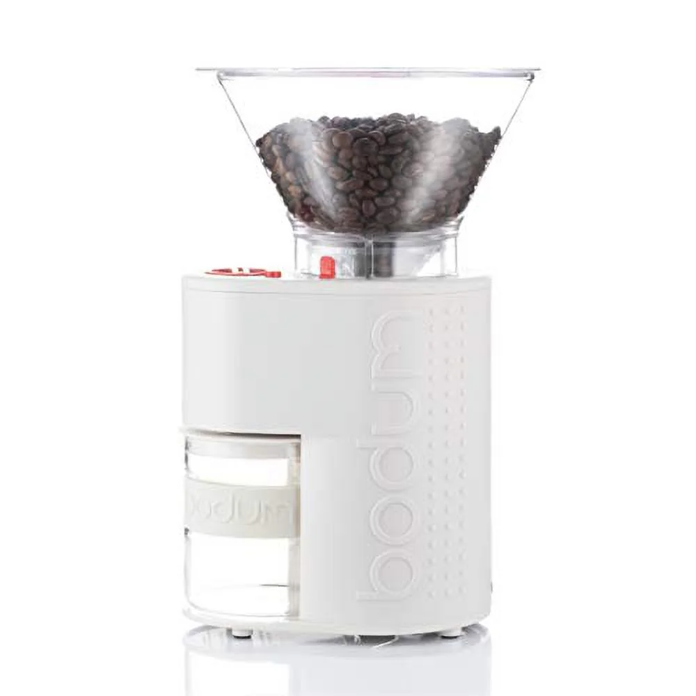 BODUM BODUM BODUM coffee mill electric mill BISTRO BISTRO electric coffee grinder white conical blade uneven grinding prevention static electricity prevention quiet 10903-913JP-3