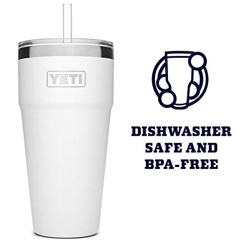 YETI Rambler 26 oz Straw Cup, Vacuum Insulated, Stainless Steel with Straw Lid