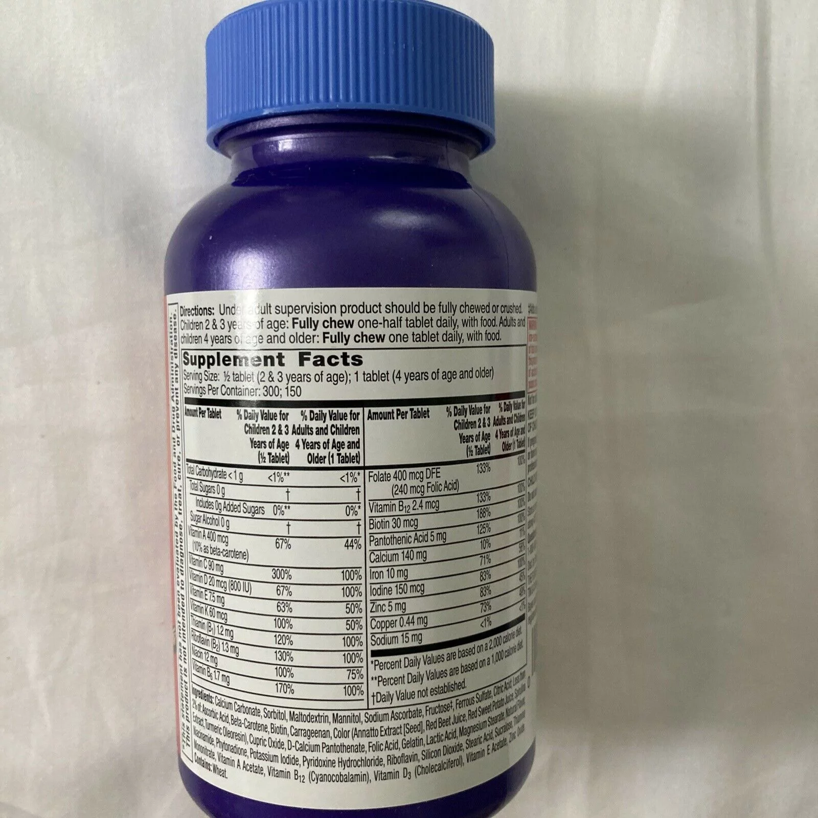 Flintstones Chewable Tablets Complete 150 Tablets (Pack of 2)