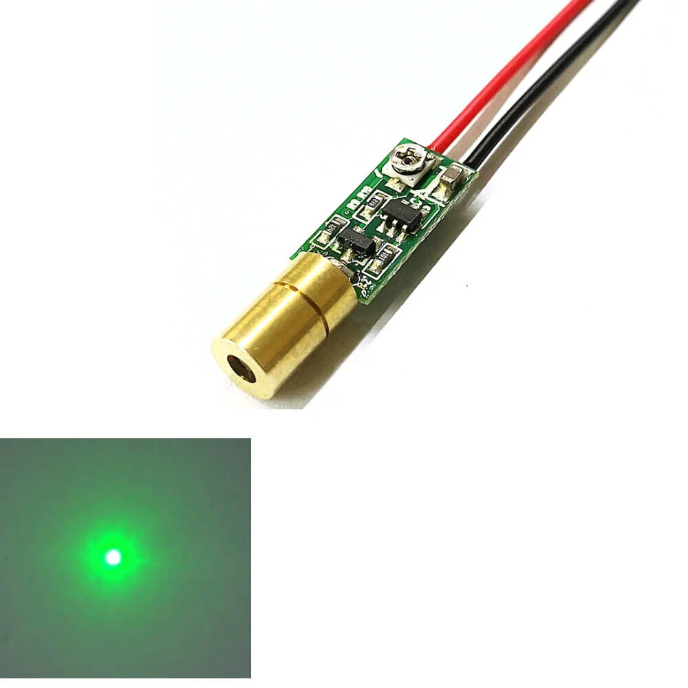3pcs Mini Green Laser Light 515nm 520nm 5mw Green Laser Diode Dot Module