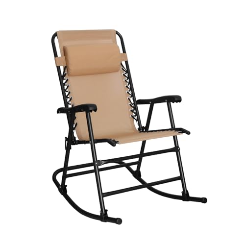 Amazon Basics Foldable Rocking Chair - Blue