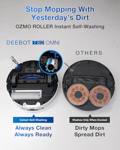 ECOVACS DEEBOT X9 PRO Omni Robot Vacuum and Mop, Blast™ 16,600Pa Suction, OZMO Roller Instant Self-Washing Mopping, ZeroTangle™ 3.0, Triple Lift System, AI Smart Navigation, Hands-Free Omni Station