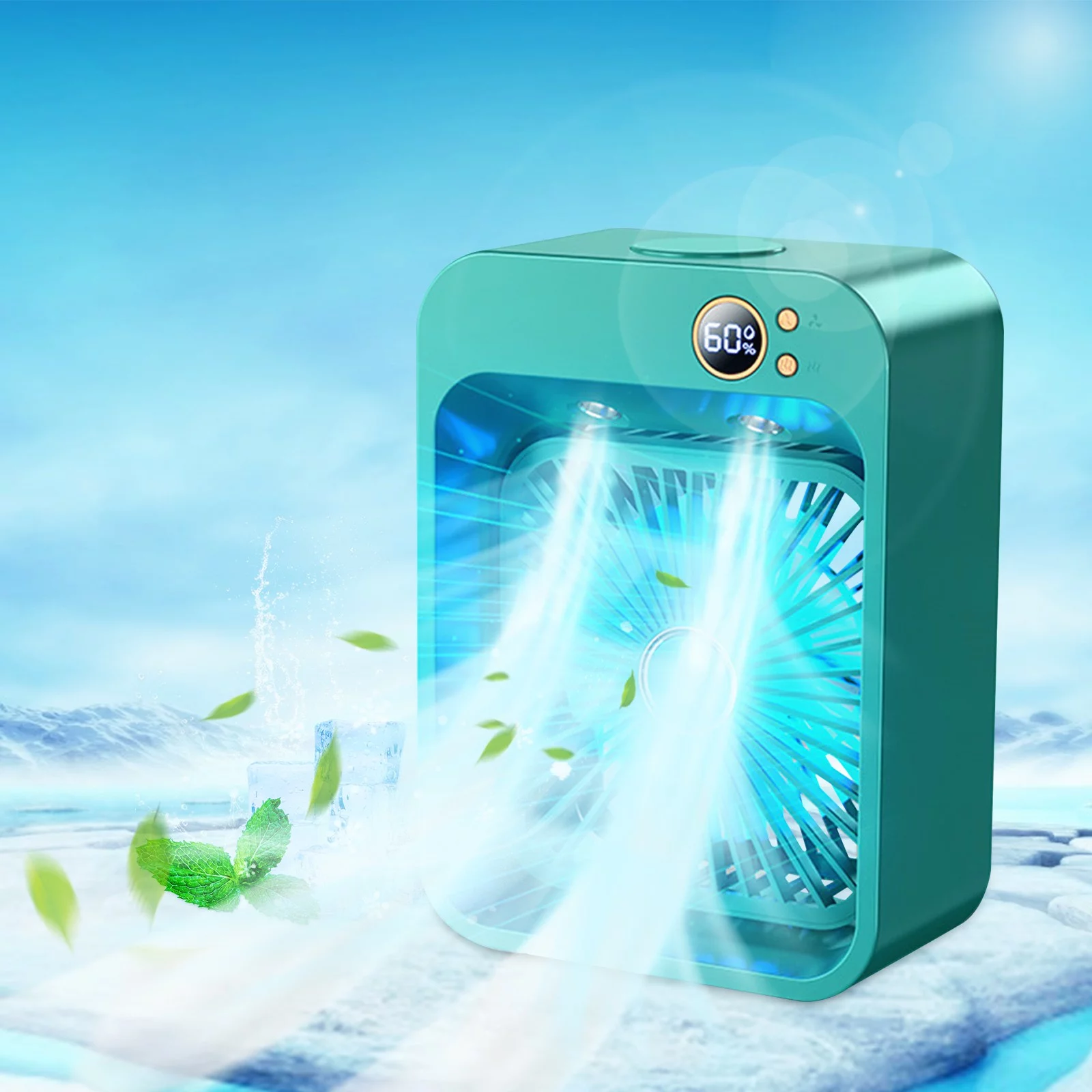 Back to School Savings! Feltree USB Mini Cooler Purification and Humidification Refrigeration Fan