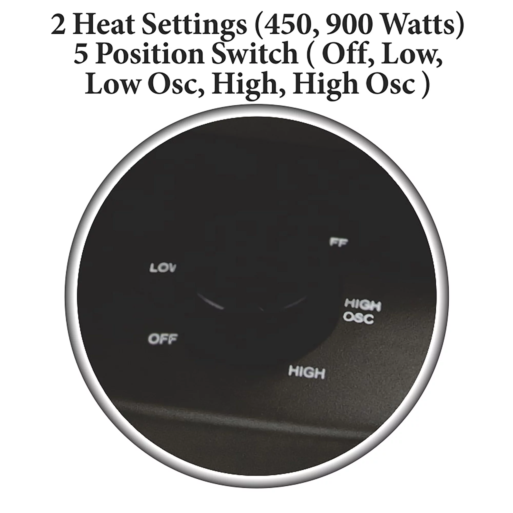 Optimus  Oscillating Parabolic Radiant Heater with Timer