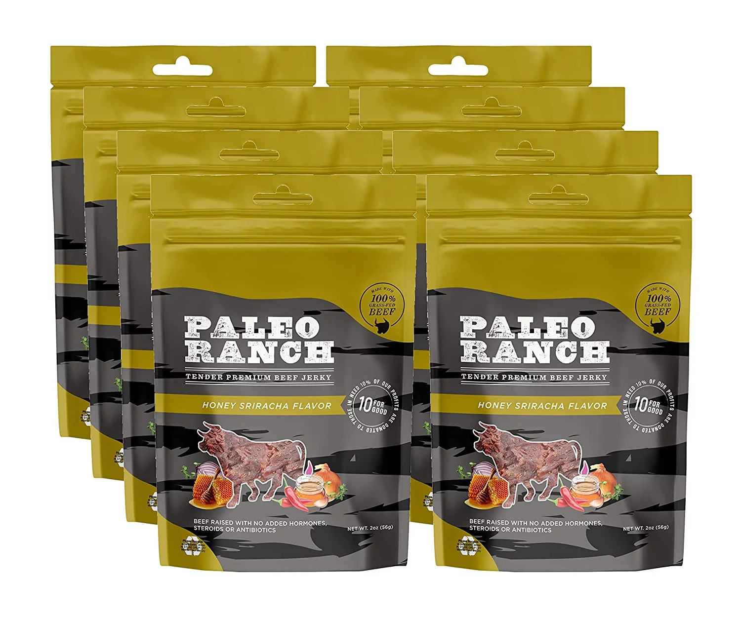 Paleo Ranch Honey Sriracha Beef Jerky