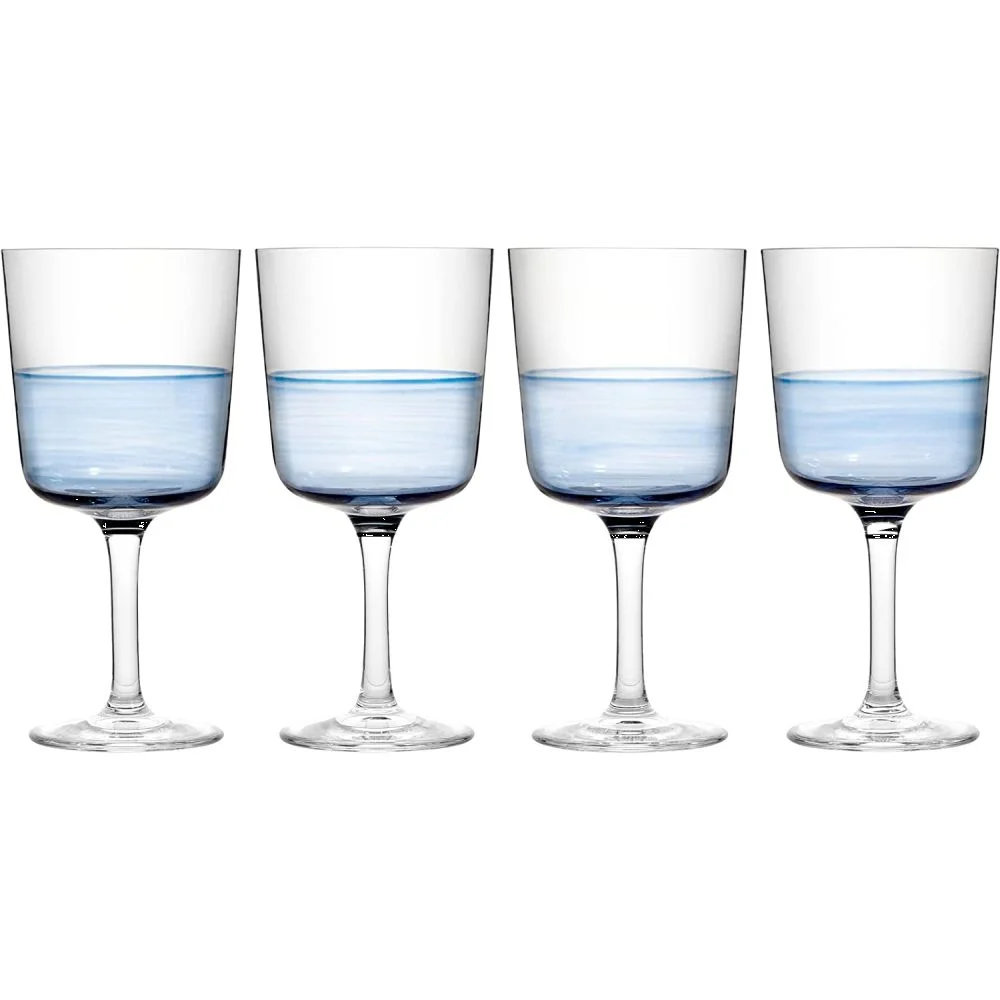 Royal Doulton 1815 Wine 11.8 fl oz Blue, Set of 4, Crystal