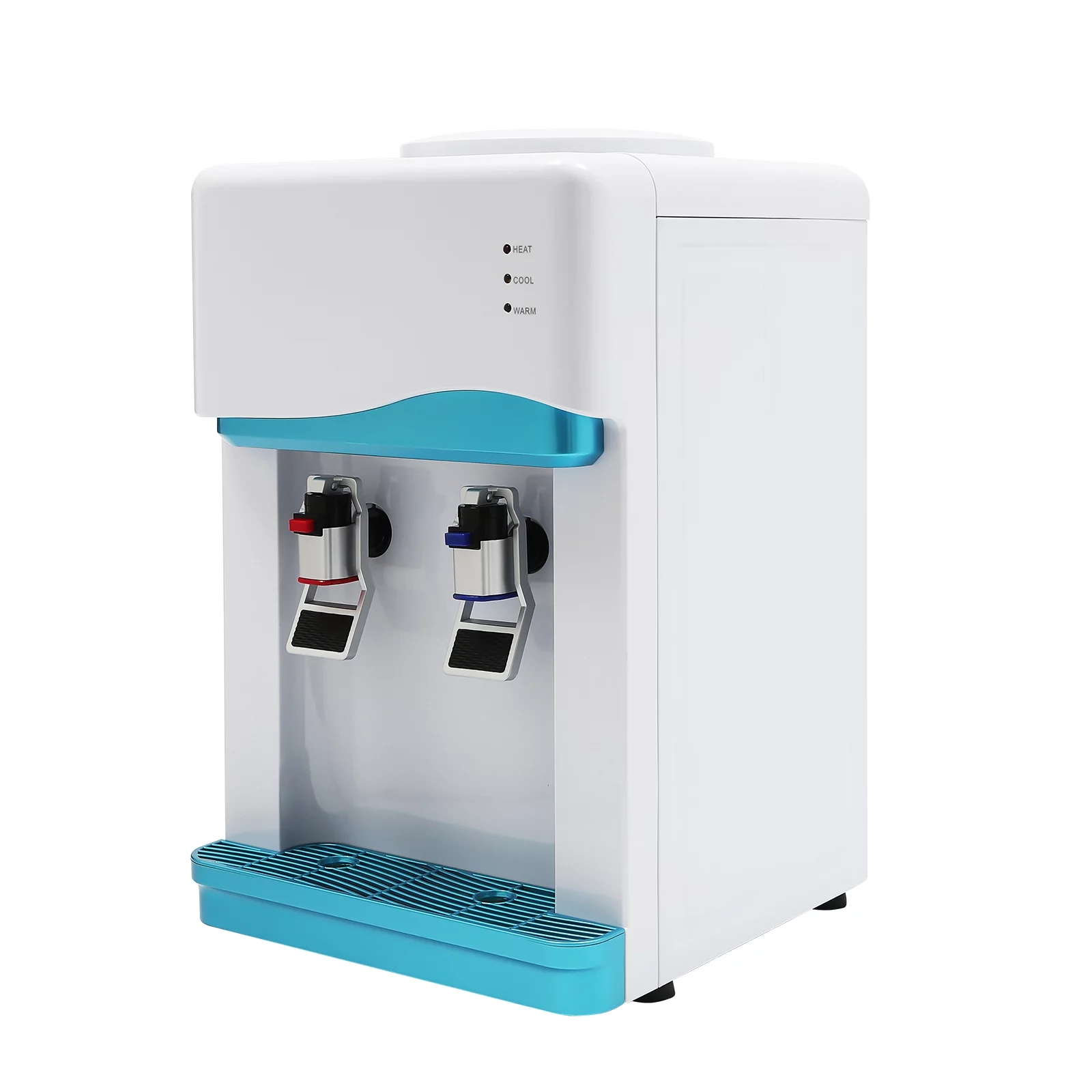 Desktop Hot & Cold Water Cooler Dispenser with Child Safety Lock Drinking Fountain