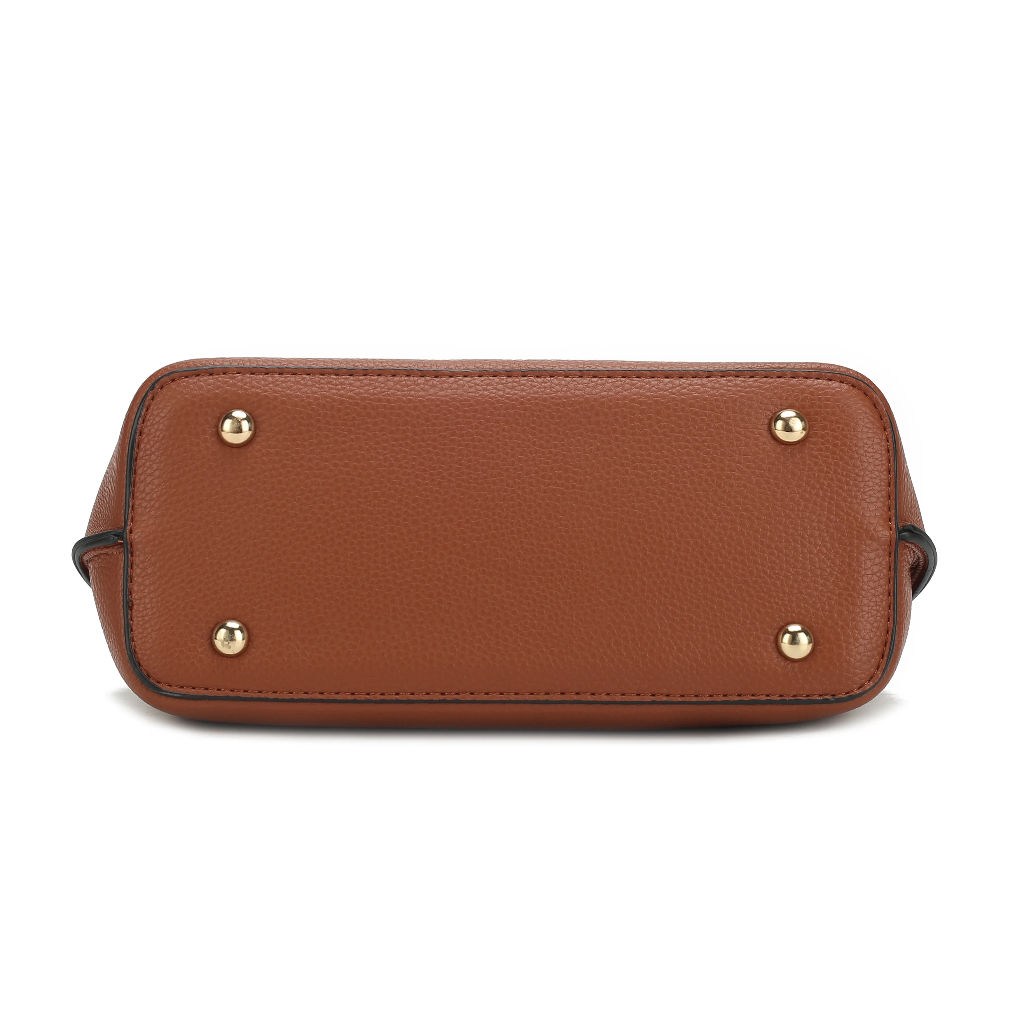 MKF Collection Hadley Vegan Leather Women's Satchel & Wristlet Wallet, Stylish Top-handle Purse Handbag 2 pcs by Mia K - Black