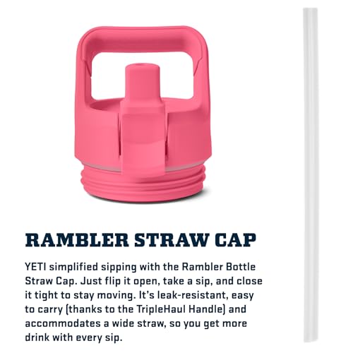YETI Rambler 18 oz Bottle, Vacuum Insulated, Stainless Steel with Straw Cap, Beekeeper