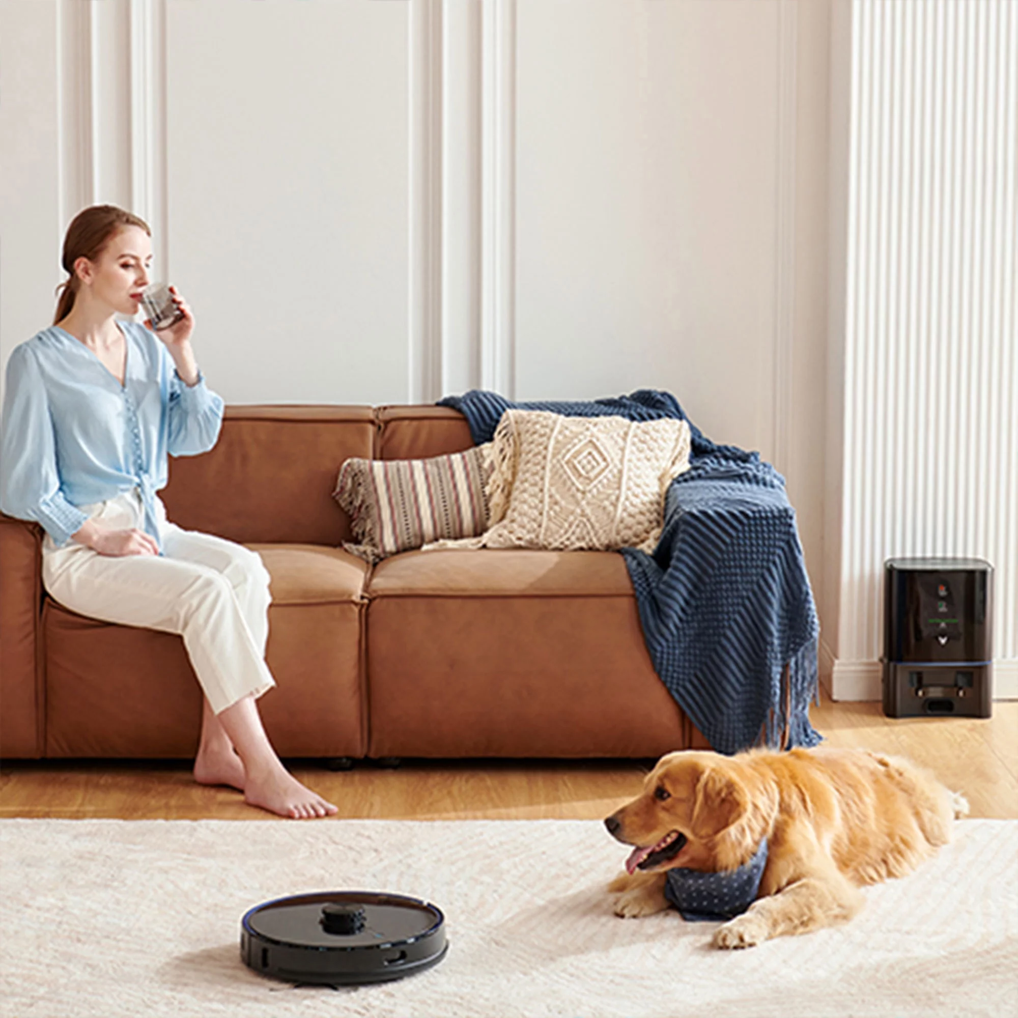 VIOMI S9 Smart Robot Vacuum Cleaner w/ Auto Self Emptying & Alexa, Black