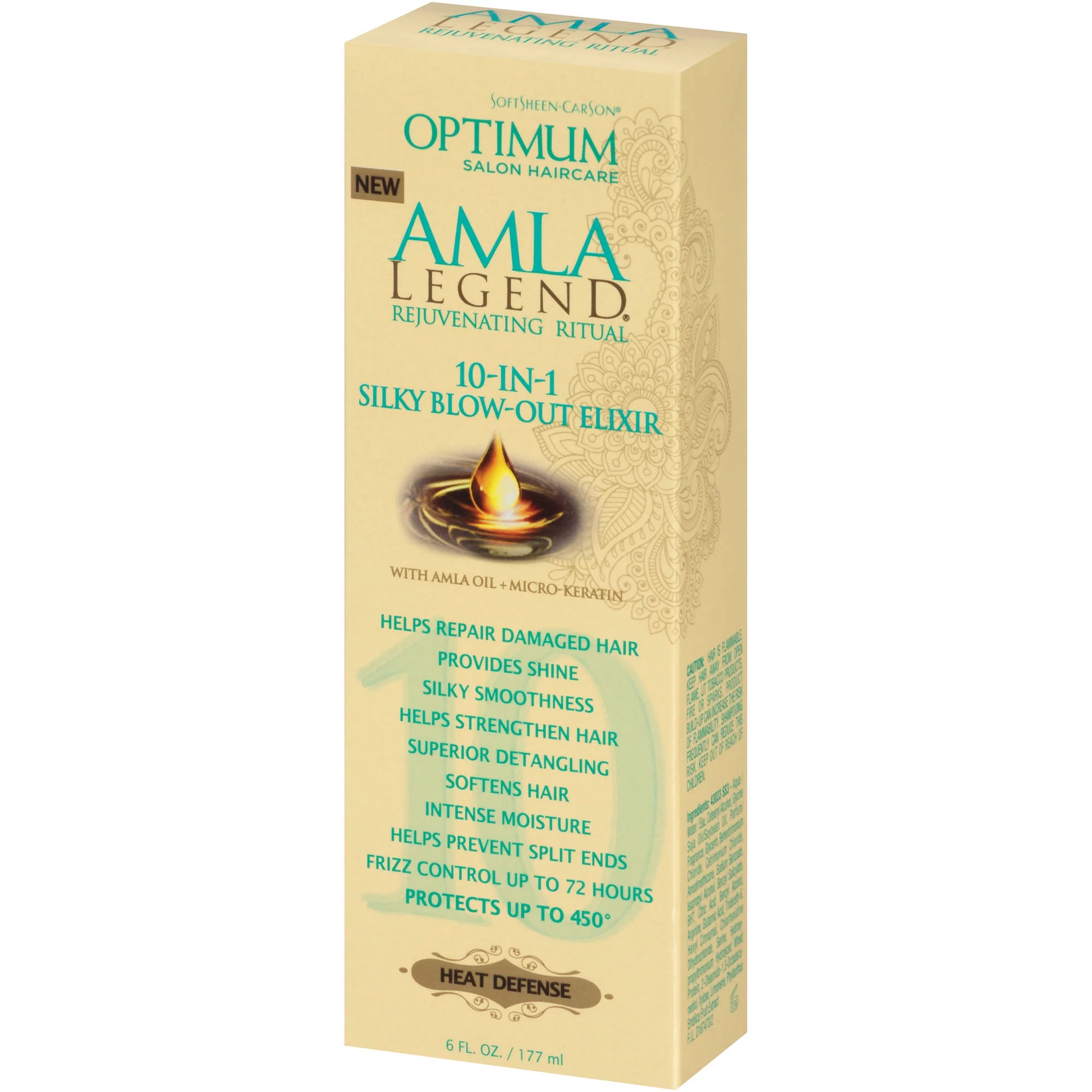 SoftSheen-Carson Optimum Salon Haircare Amla Legend 10-in-1 Silky Blow-Out Elixir