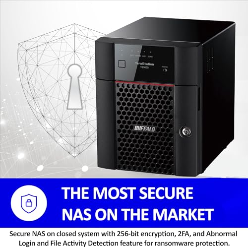 BUFFALO TeraStation 3430DN 4-Bay 16TB (2x8TB) Desktop Small-Med Business NAS w/Hard Drives Included