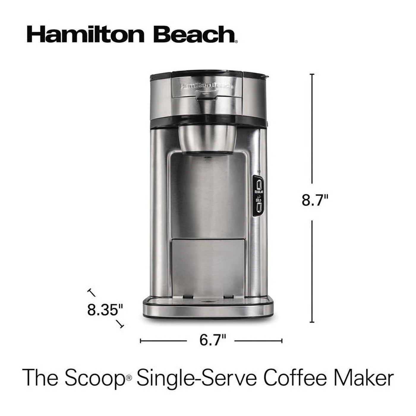 Hamilton Beach® The Scoop® Single-Serve Coffee Maker (Part number: 49981R)