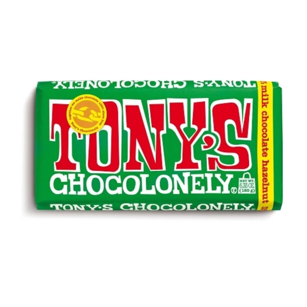Tony's Chocolonely Milk Chocolate Bar, 32%, 6.35 oz - Case of 15
