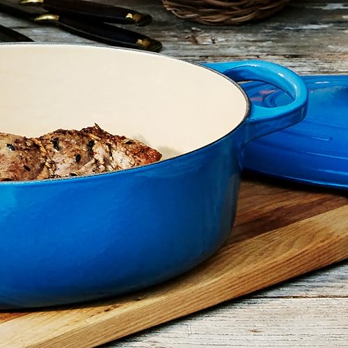 Le Creuset Signature 8-quart Oval Dutch Oven with Copper Knob - Enameled Cast Iron (Marseille)